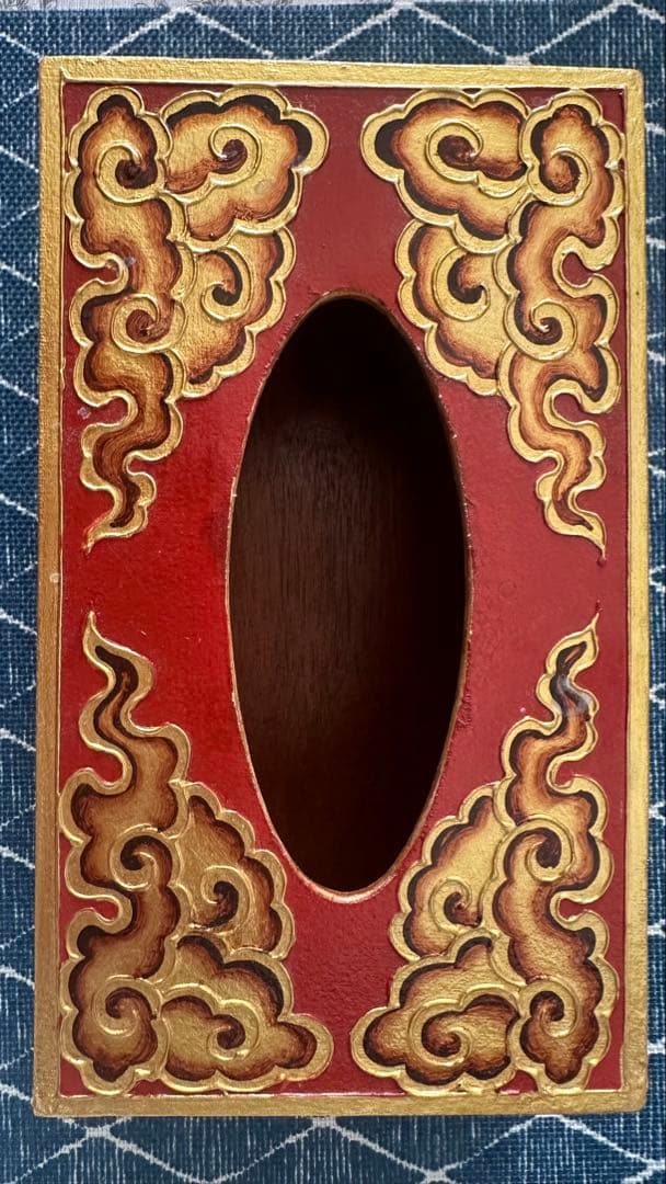 木のものから　ハンドメイド　ティッシュボックス