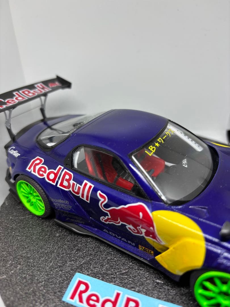 プラモデル完成品　アオシマ RX-7 RE雨宮　FD3S 改　1/24 D1GP