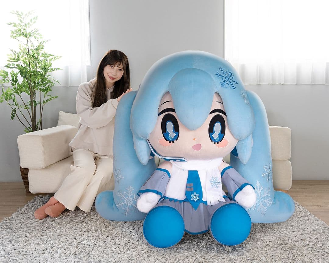 どきゅーと 雪ミク 超特大ぬいぐるみ タイトー 初音ミク