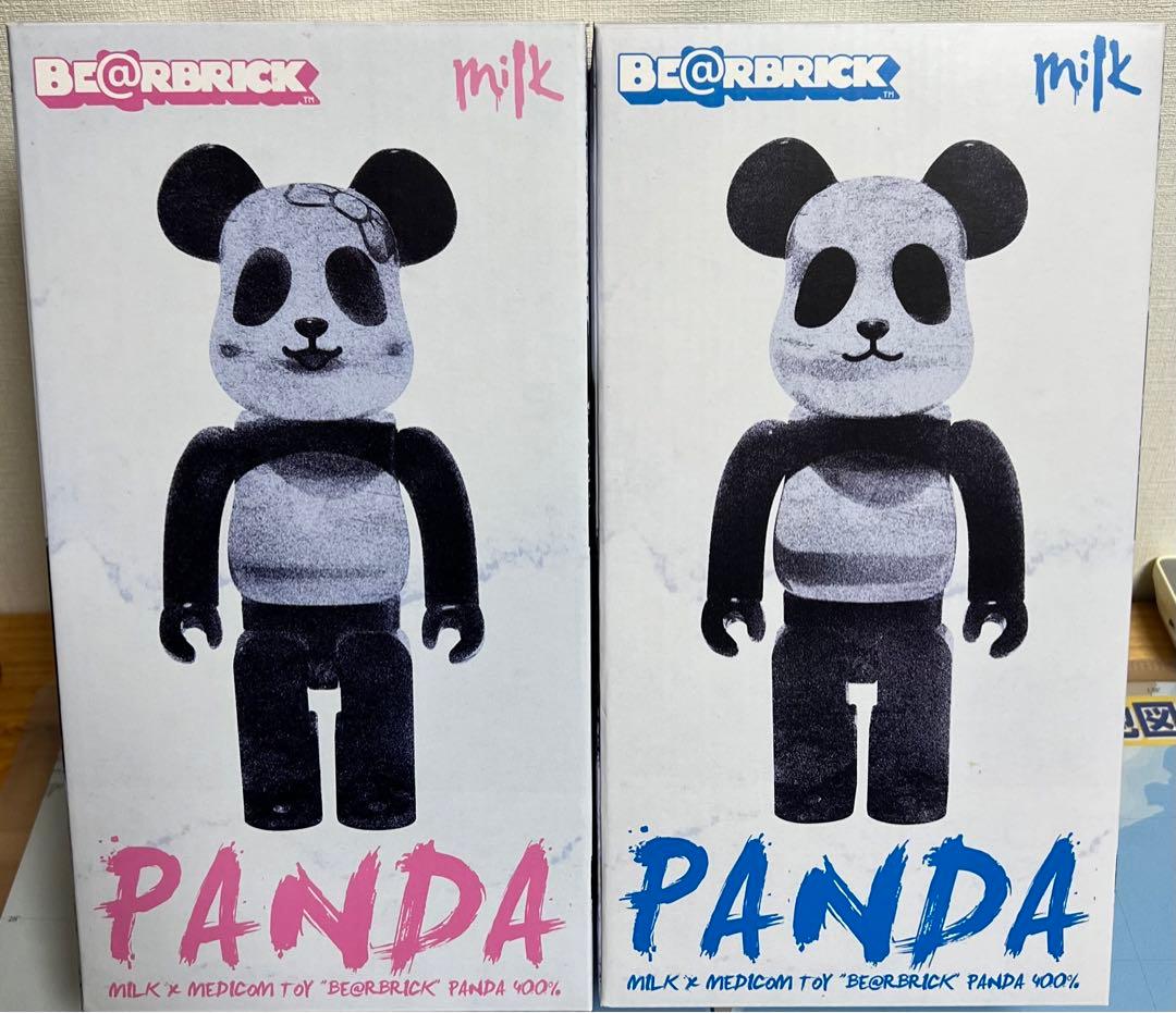 ベアブリック　PANDA milk 400%