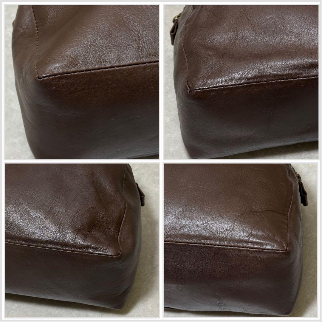 「がんばりどきも私らしく」一田憲子さんとつくったラウンドレザーバッグブラウン