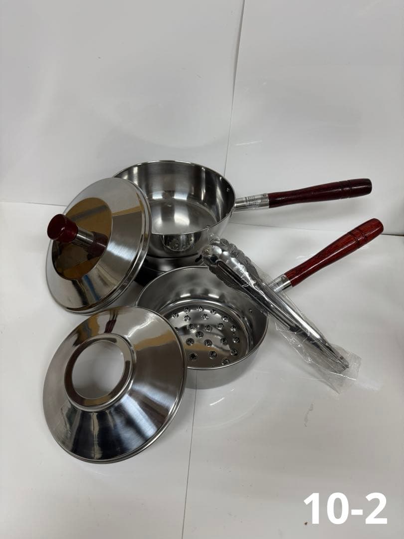 新台十能セット　台十能　ステンレス製　美品　茶道具　炭道具　箱あり