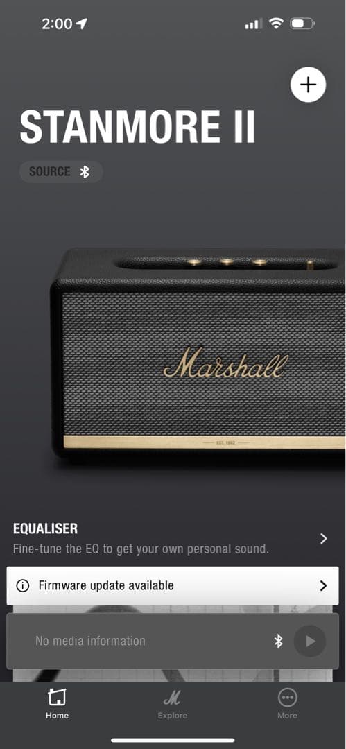 Marshall Stanmore II Bluetoothスピーカー
