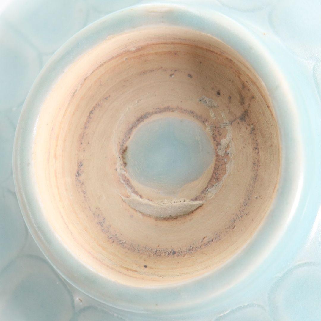 中国 青磁刻花蓮弁文鉢 茶碗　AT678