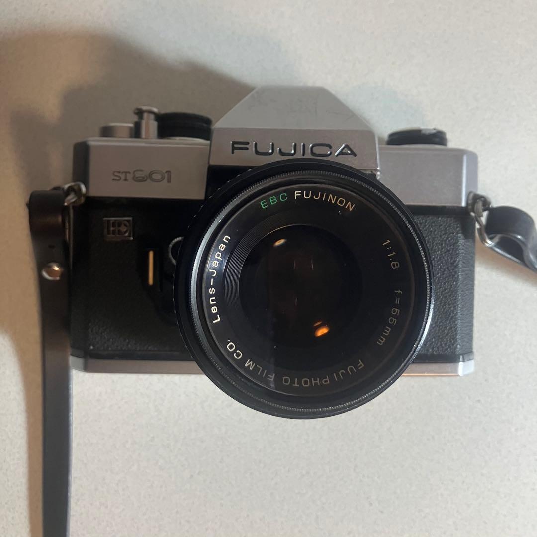 FUJICA 一眼レフフィルムカメラ ST801 + 望遠レンズ + ストロボ