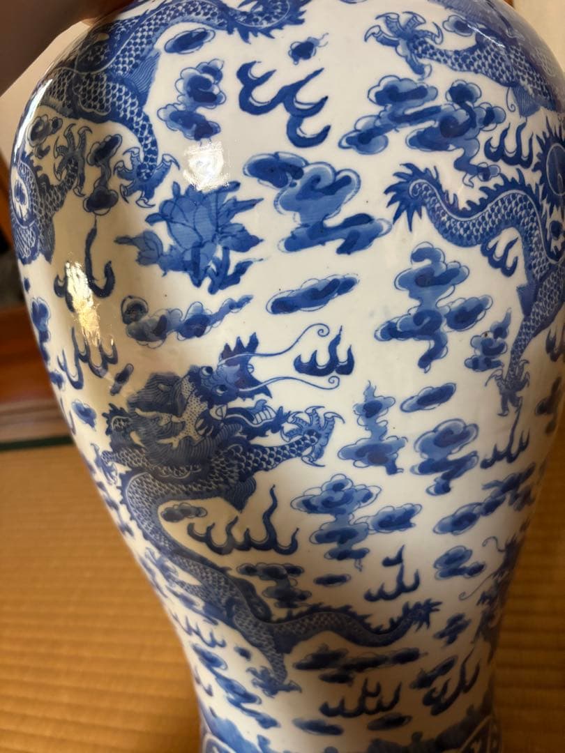 壺　置物　龍