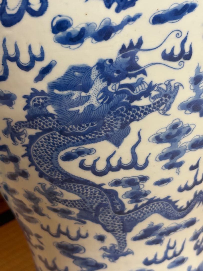 壺　置物　龍