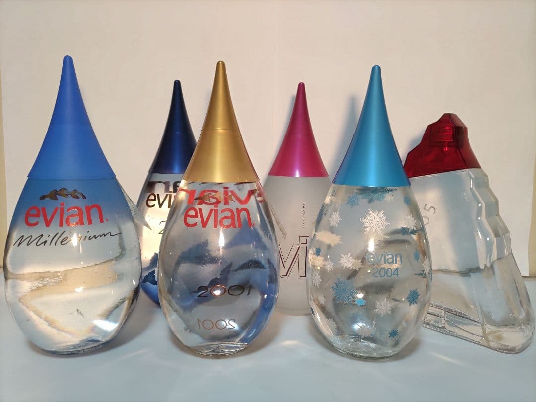 エビアン イヤー・コレクターズ ボトル 2000〜2005 6本セット／未開封