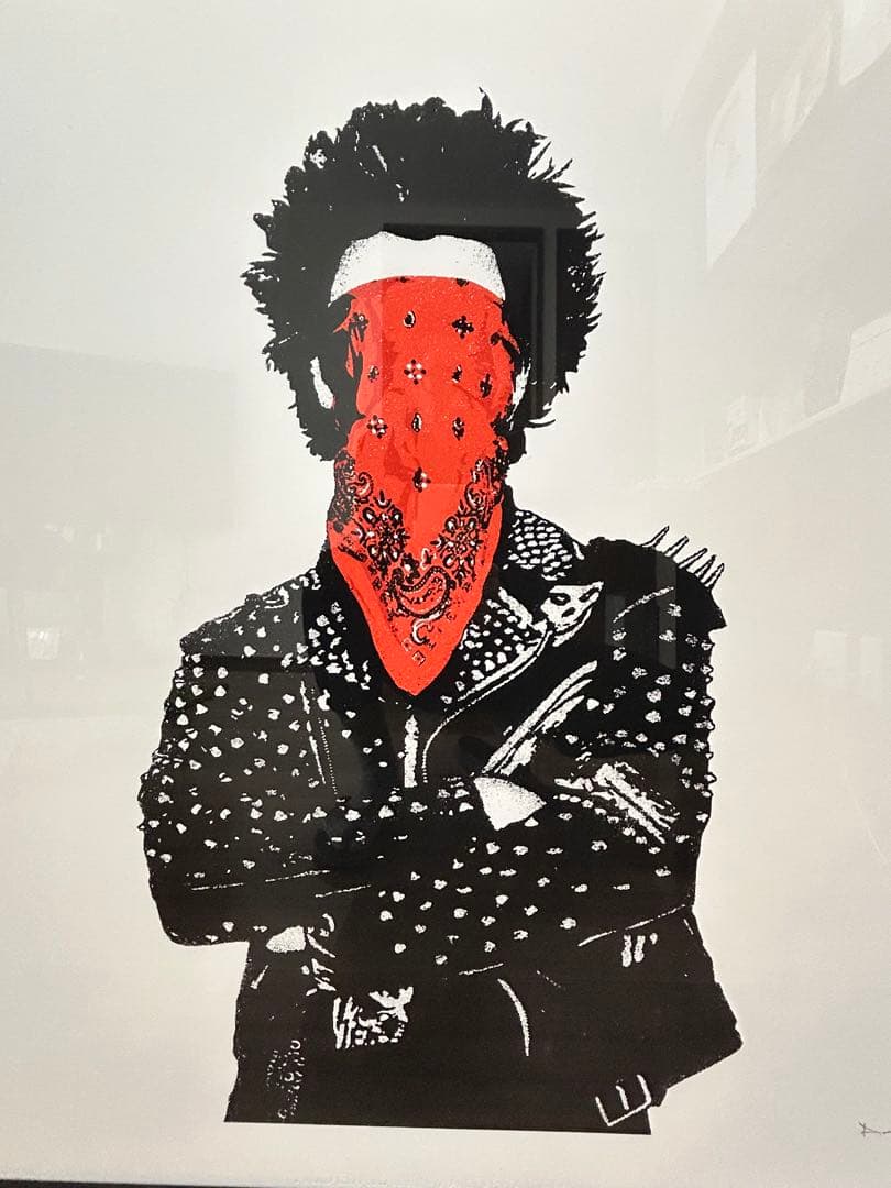 DOLK ドルクPUNK パンク シルクスクリーン 額装済み　版画