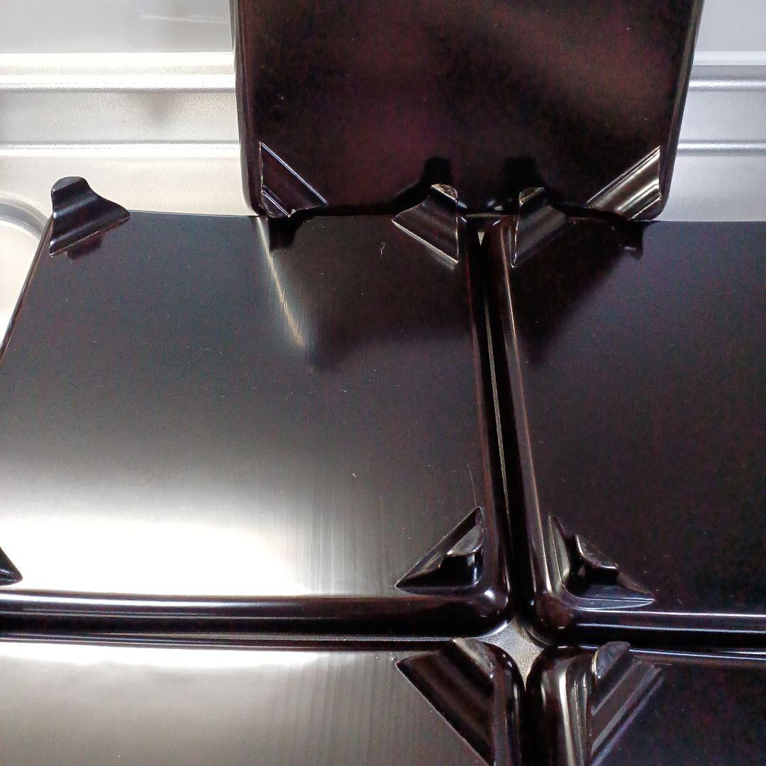 明治初期輪島塗沈金四方膳五客