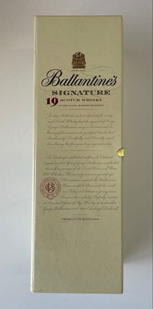 古酒　未開栓　バランタイン シグネチャー　19年 750ml