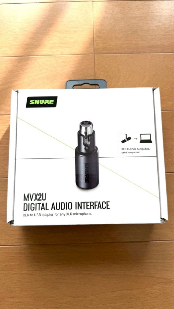 【新品未使用】SHURE MVX2U デジタルオーディオインターフェイス
