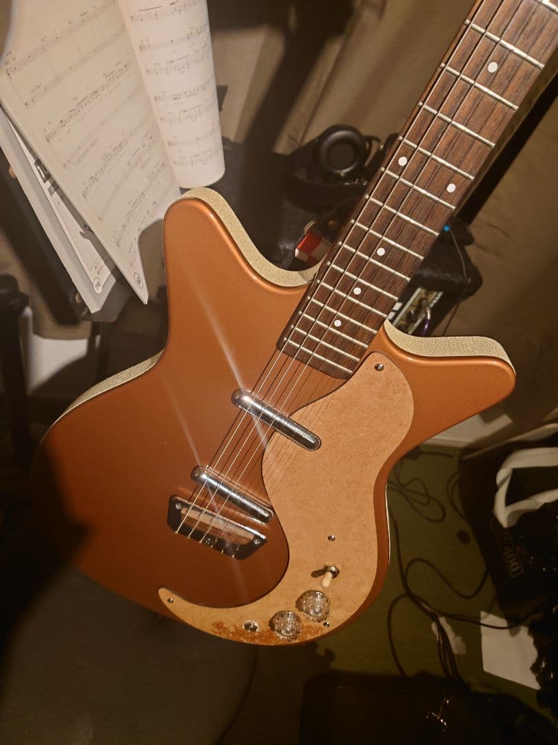Danelectro エレキギター ブラウン？改造済オレンジドロップ