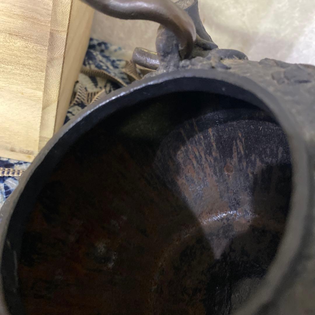 亀文堂　鶴亀　鉄瓶