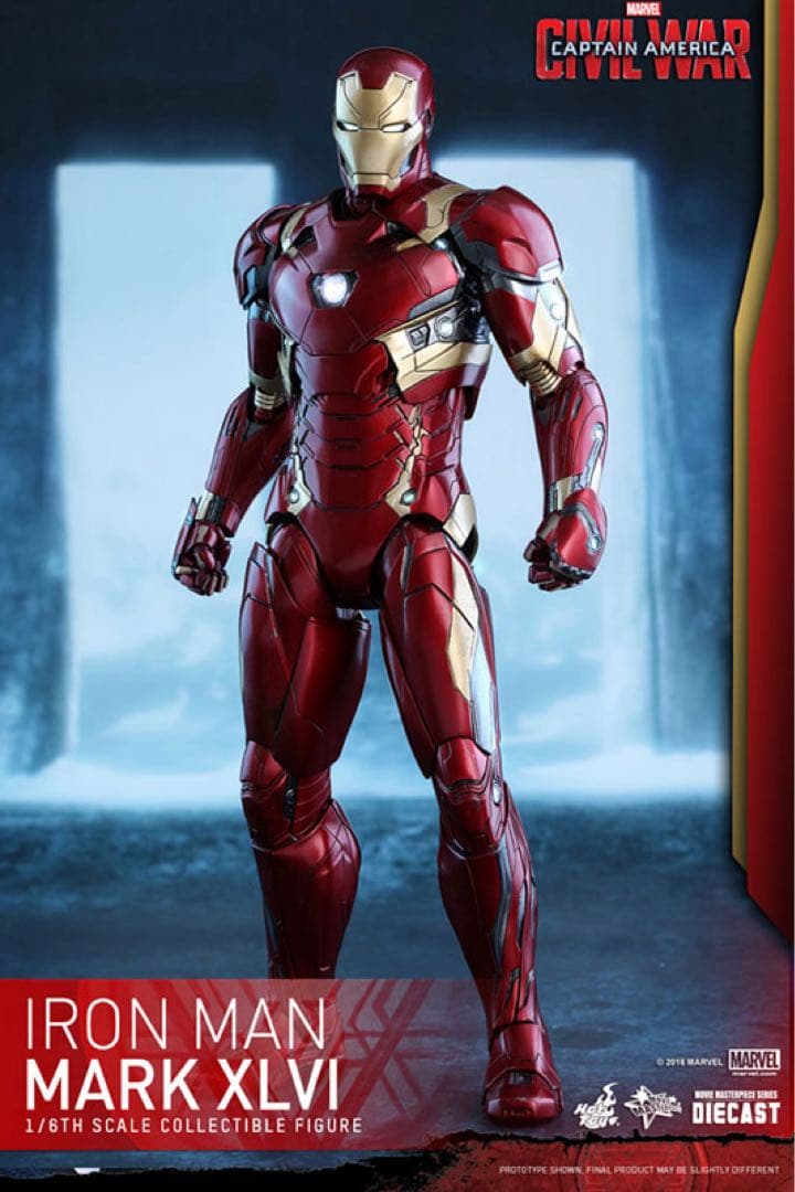 ホットトイズ アイアンマン マーク46 アベンジャーズ　1/6 フィギュア 装備