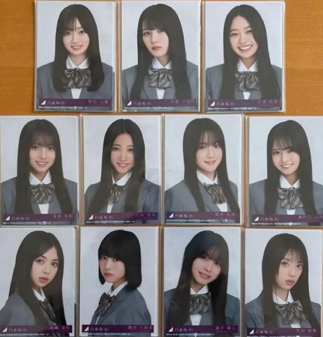 乃木坂46 38th ネーブルオレンジ 生写真 6期生 コンプ 11人×4種
