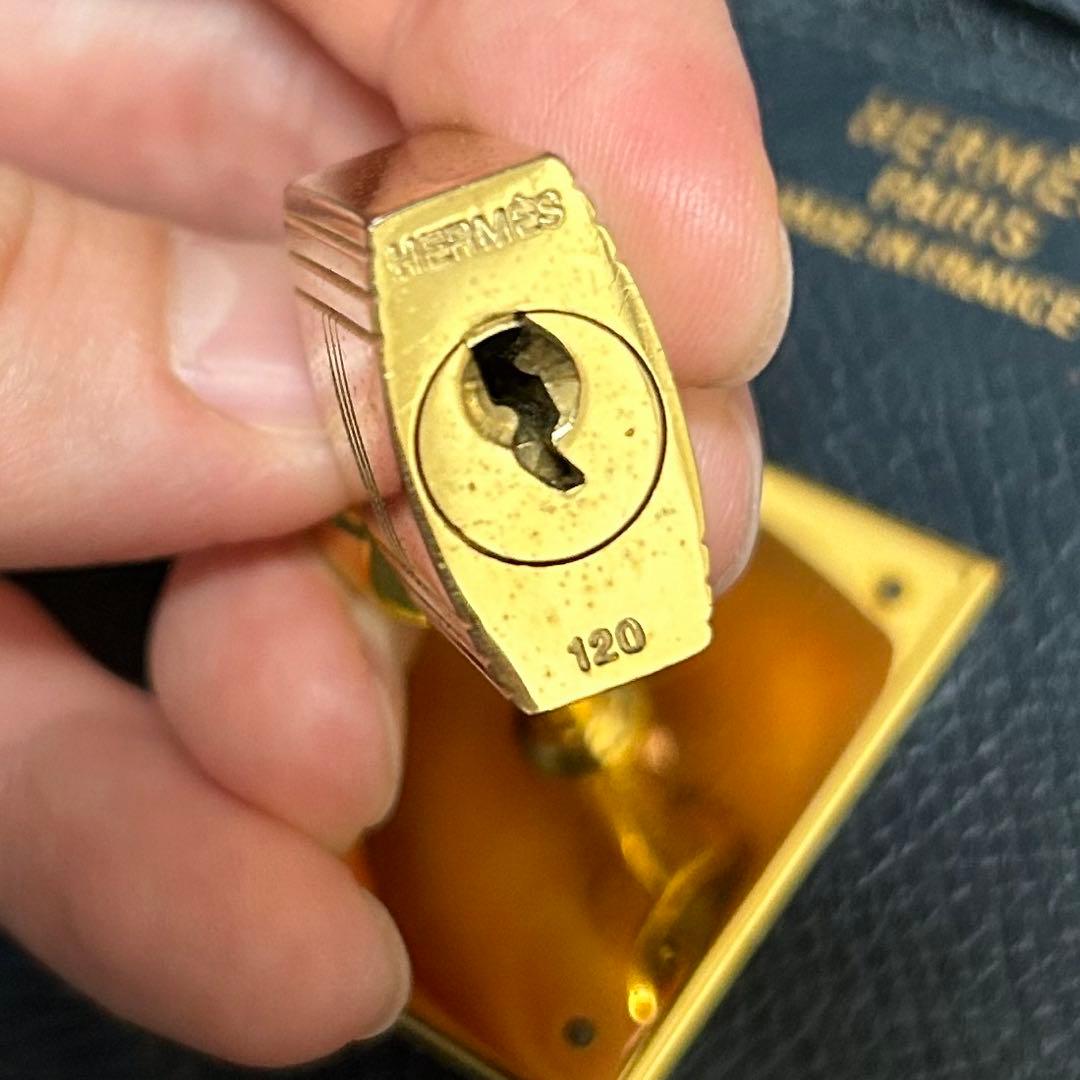 HERMES バーキン40 黒に近いネイビー ゴールド金具