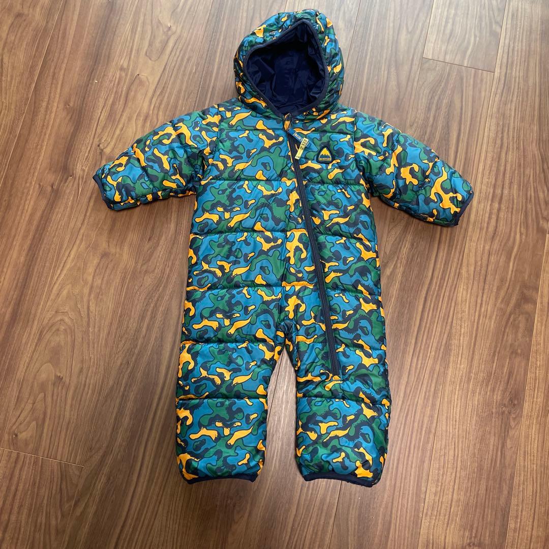 BURTON 迷彩柄 フード付きスキーウェア 12M