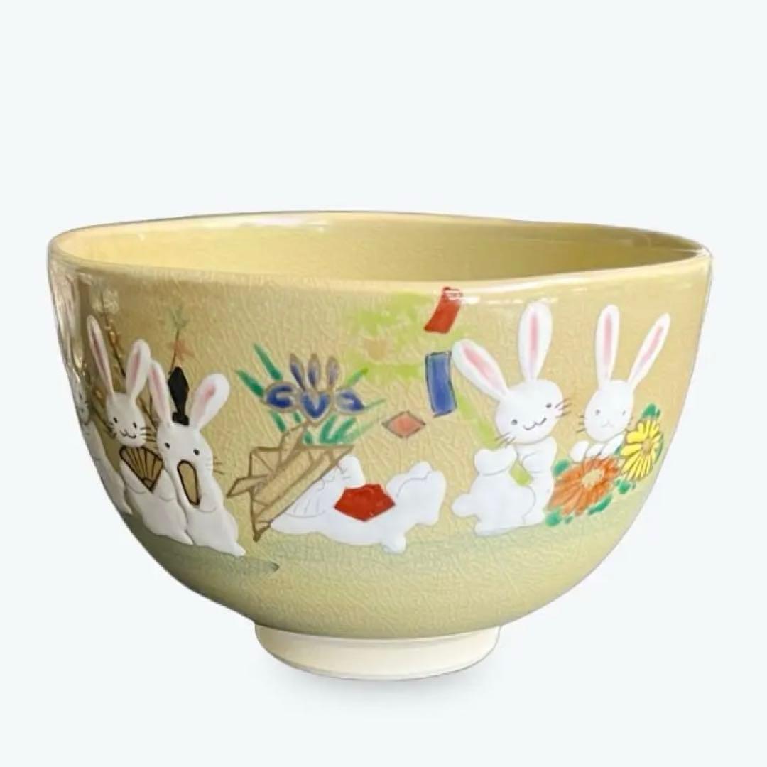 茶碗　うさぎの五節句　抹茶碗　茶道具