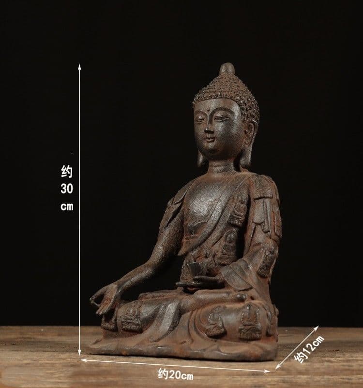 鉄器 鉄仏 千衣仏 釈迦牟尼仏坐像 仏教美術 工芸品 置物