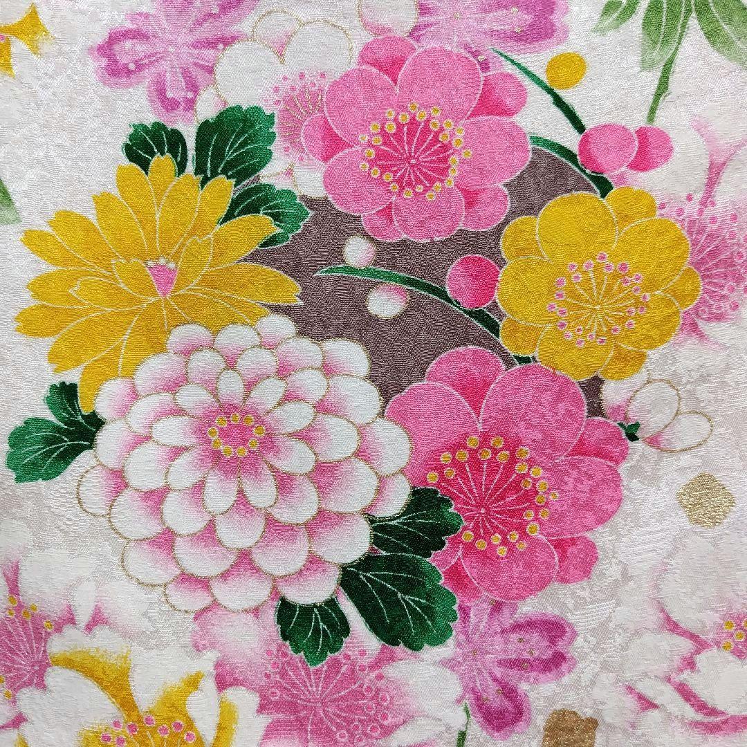 振袖フルセット(8点)・成人式・金彩加工・くすみ・ピンク・正絹・逸品