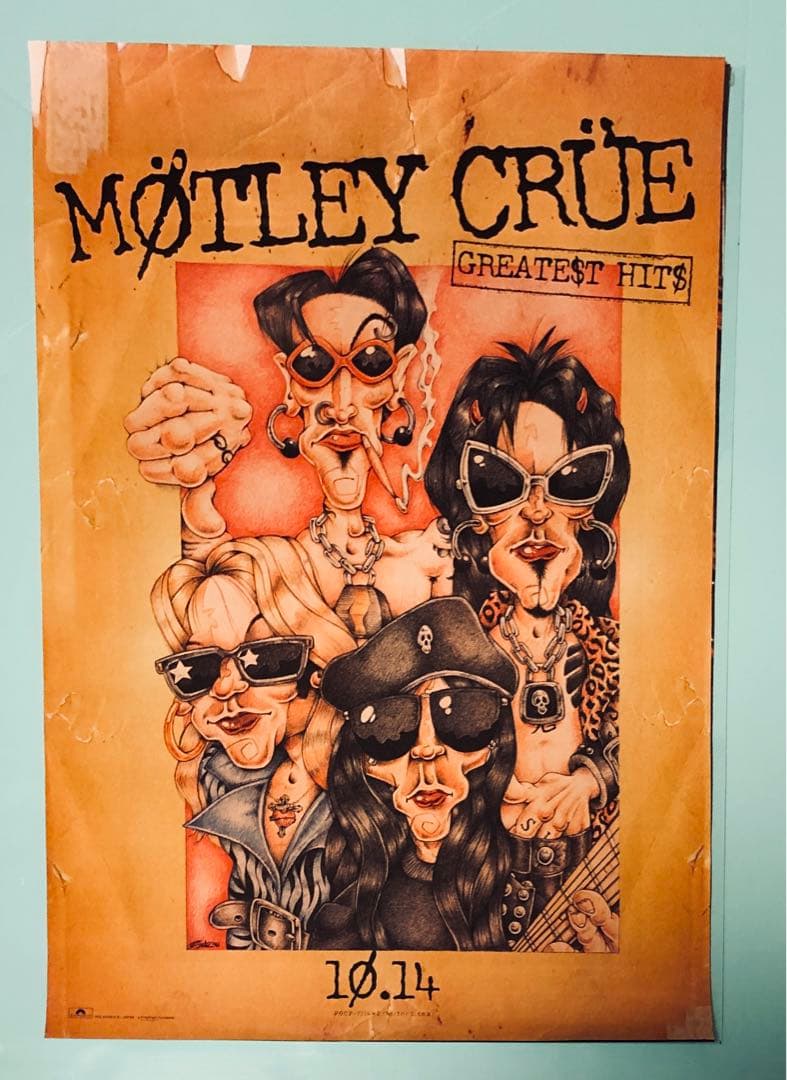 激レア！MÖTLEY CRÜE GREATEST HITS B2ポスター