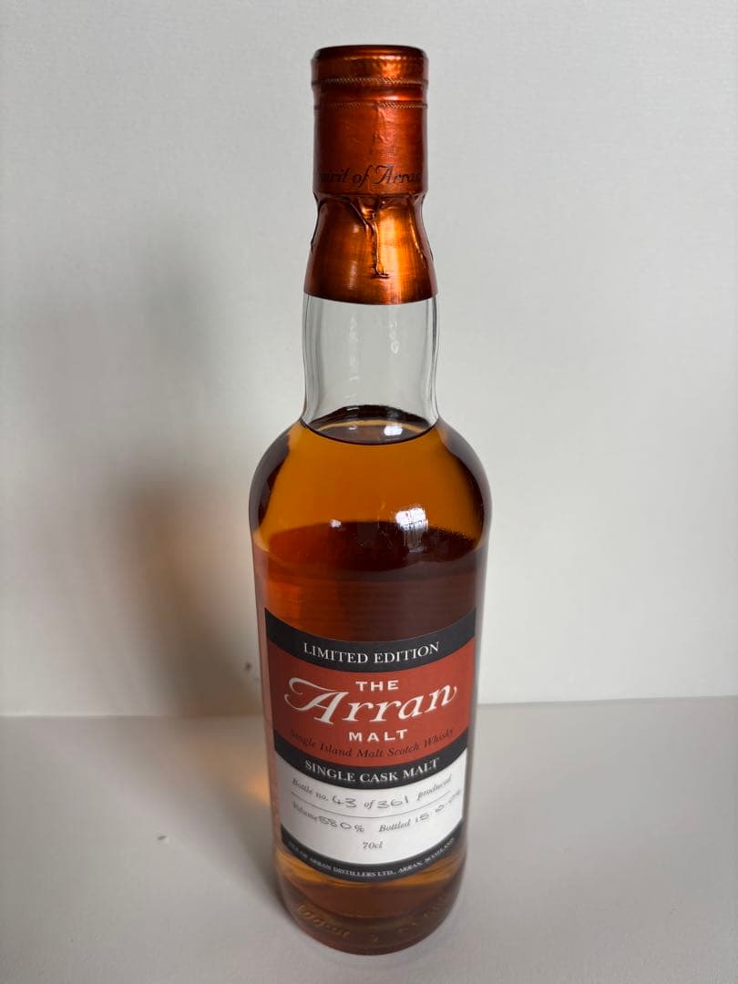 アランモルト Arran malt シングルカスクリミテッドエディション 58%