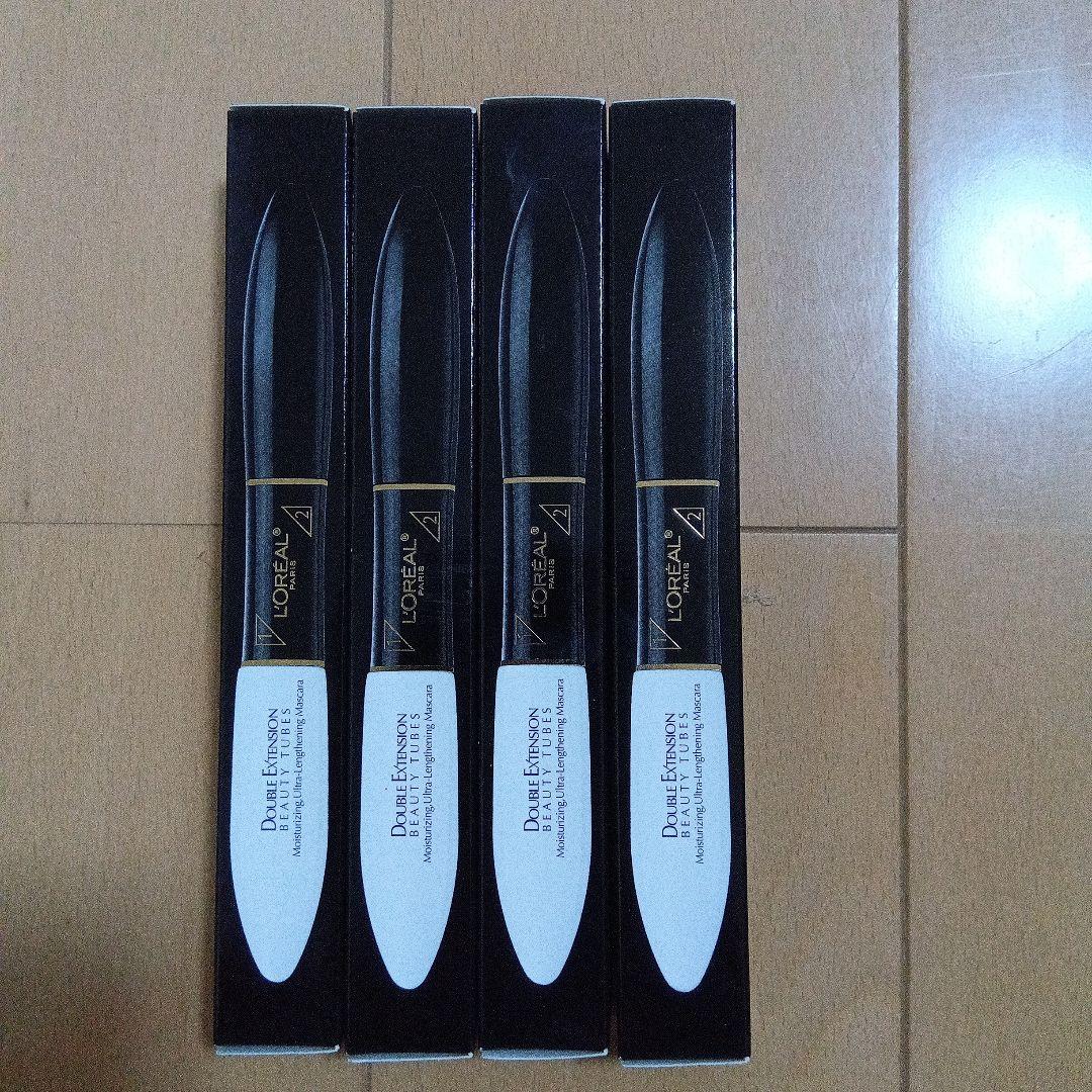 ロレアル パリ ダブルエクステンション ビューティチューブ マスカラ 4本