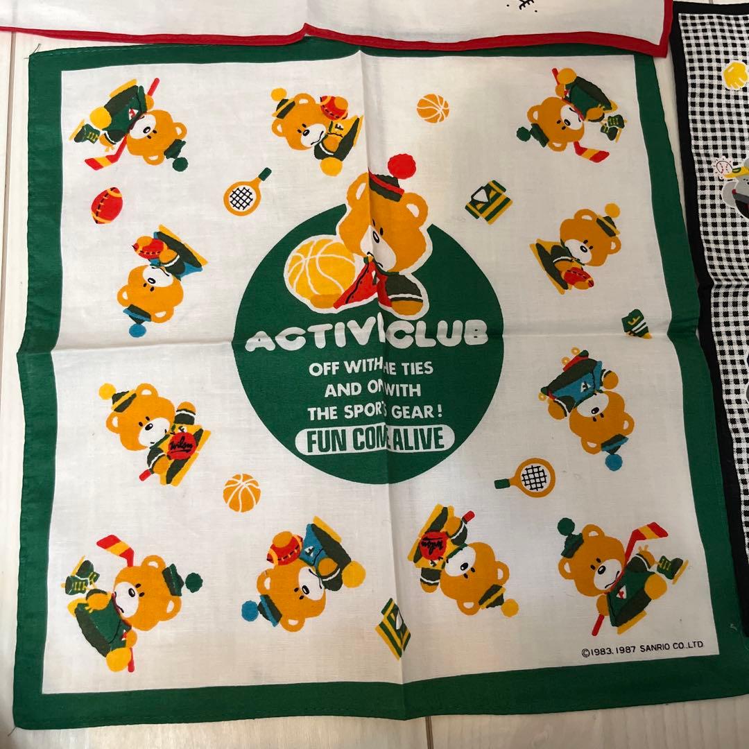 サンリョウ　レトロ　 ハンカチ セット 1980年代