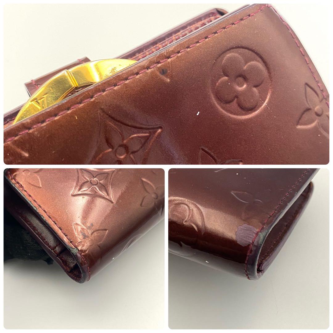 ルイヴィトン ヴェルニ ポルトフォイユ ヴィエノワ がま口 二つ折り財布 財布