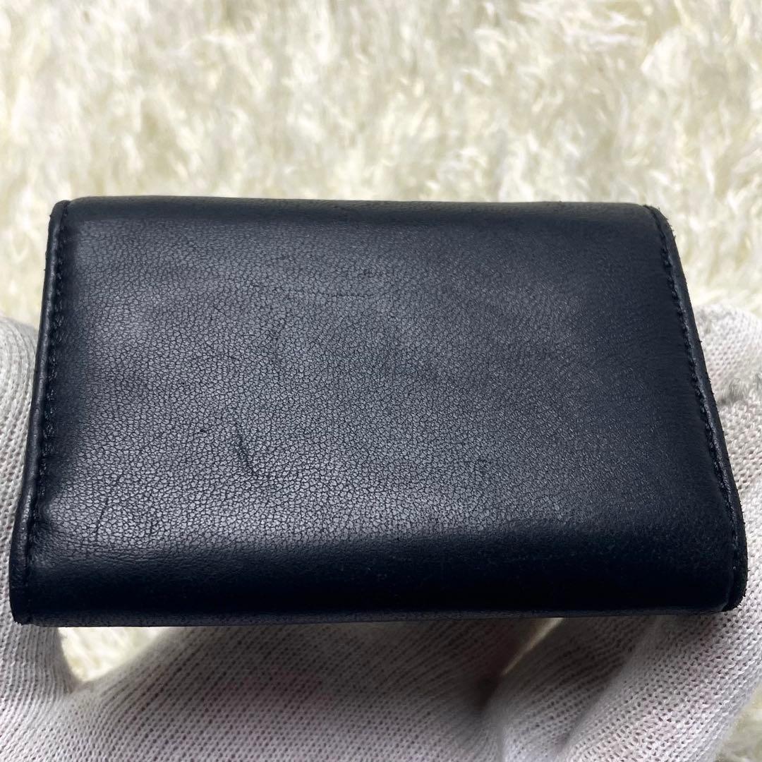 美品 ヴィヴィアンウエストウッド 折財布 ブラック 三つ折り財布 レター