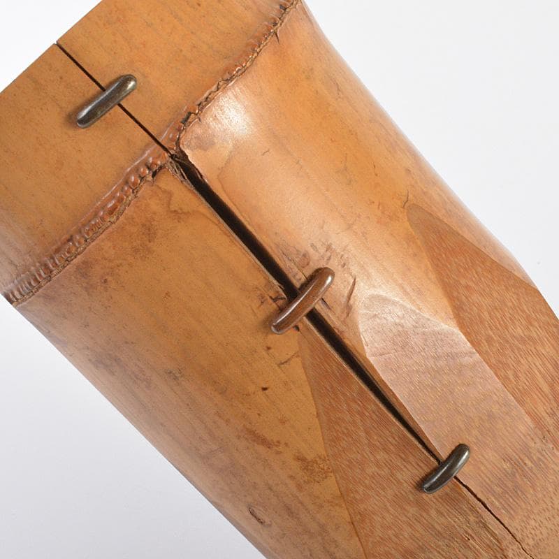 茶道具　竹　石清水　掛花入　茶席用　花押あり　書付時代箱　C　R6493