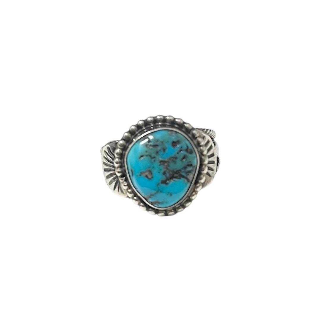 ナバホ ターコイズリング STERLING シルバー925 21号 ヴィンテージ