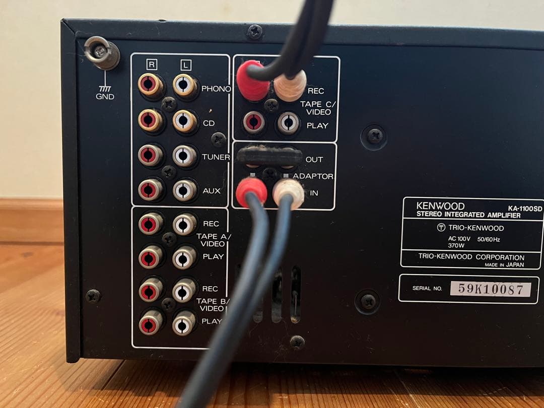 【マツダマン】KENWOOD プリメインアンプ　KA-1100SD 通電確