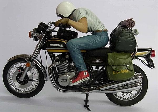 フィギュア KAWASAKI カワサキ 750RS Z2 ZⅡ＋初代キリン