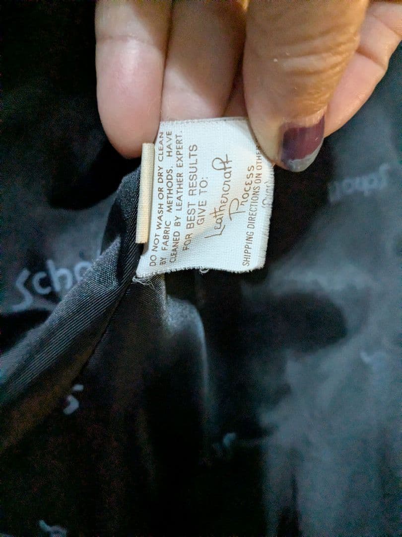 schott☆レザーシングルライダースジャケット ブラック