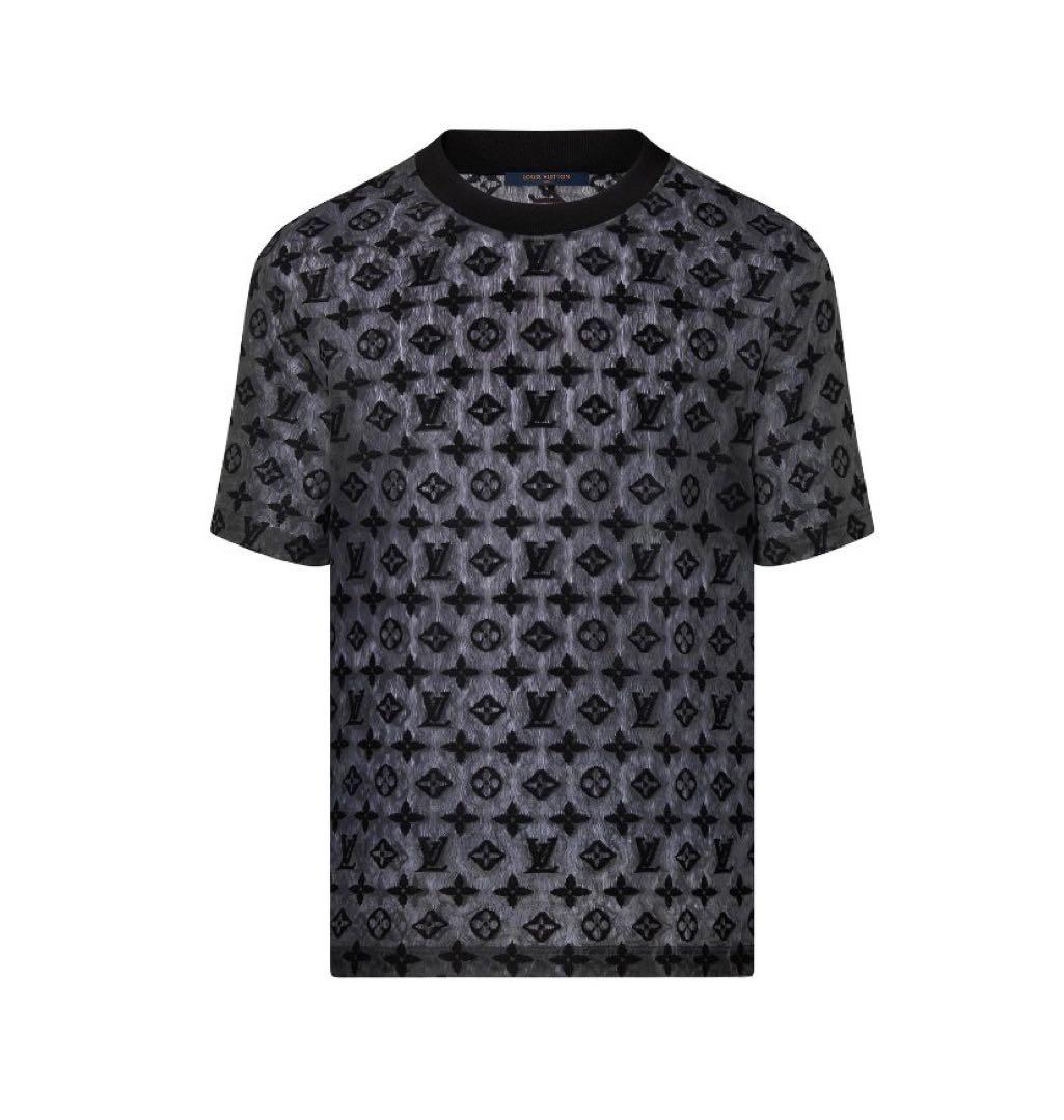【未使用】ルイヴィトン メンズ Tシャツ ブラック/グレー