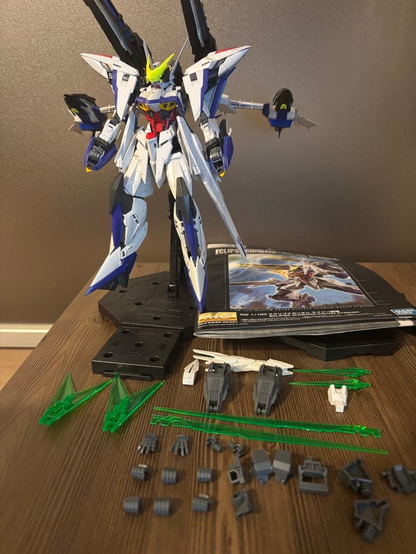 【組み立て済み】MG エクリプスガンダム　ライジンストライカー