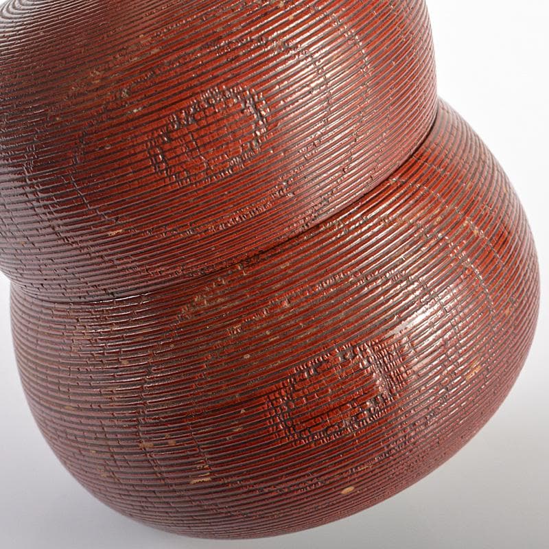 茶道具　越前塗　糸目　七宝蒔絵　瓢茶器　共箱　V　R6794