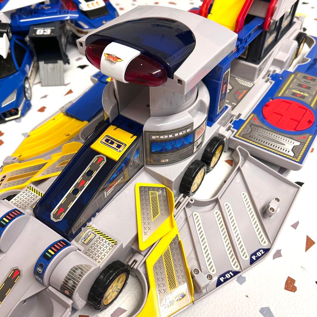 【新品電池交換済み】トミカ マグナムパトレーラー ハイパーブルーポリス おもちゃ