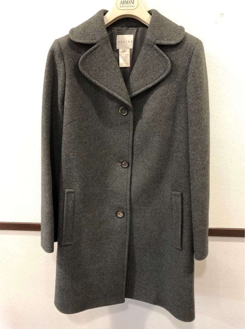 専用セリーヌ CELINE コート 40 グレー