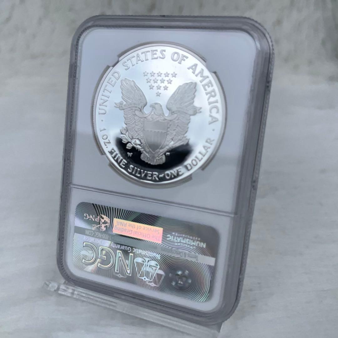 【至高の鏡面】イーグル銀貨 2004年 プルーフ 2枚セット NGC PF69