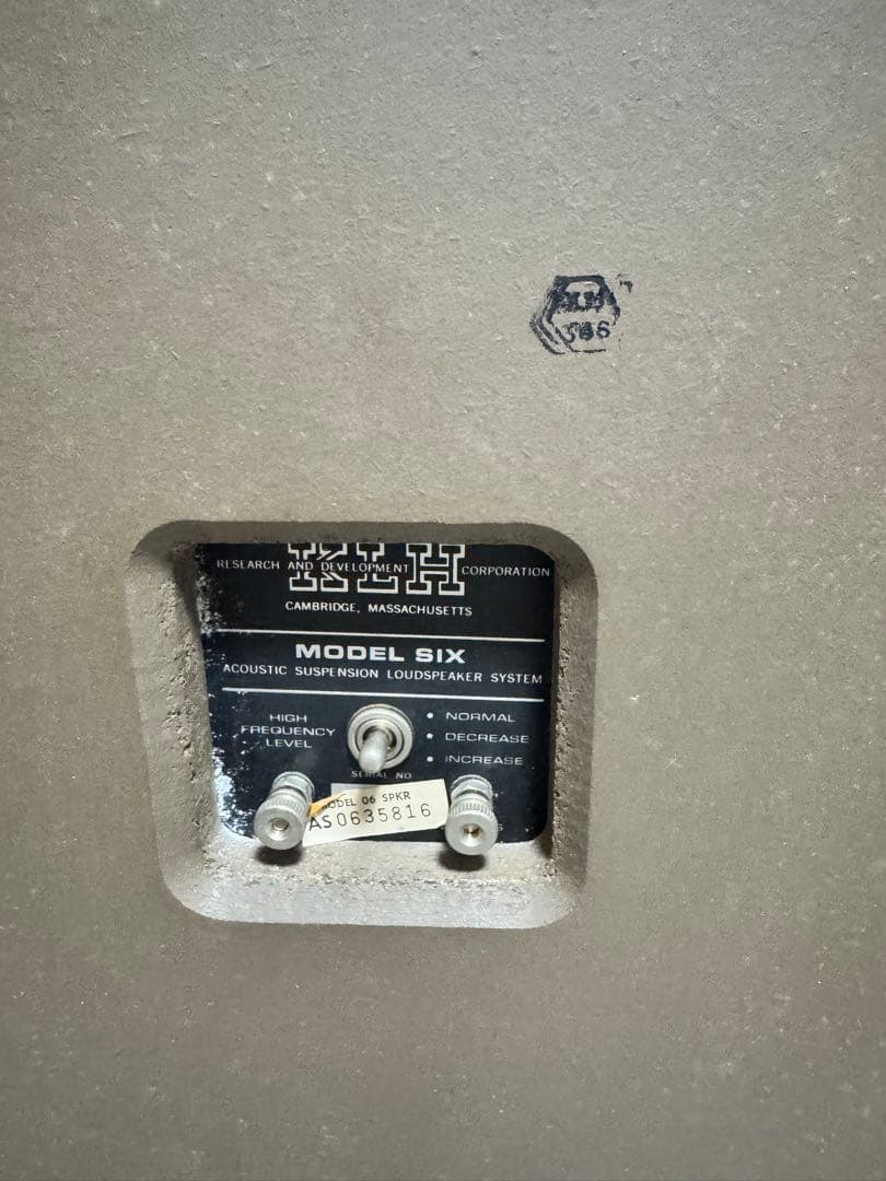 KLH MODEL SIX スピーカー 音出し確認済