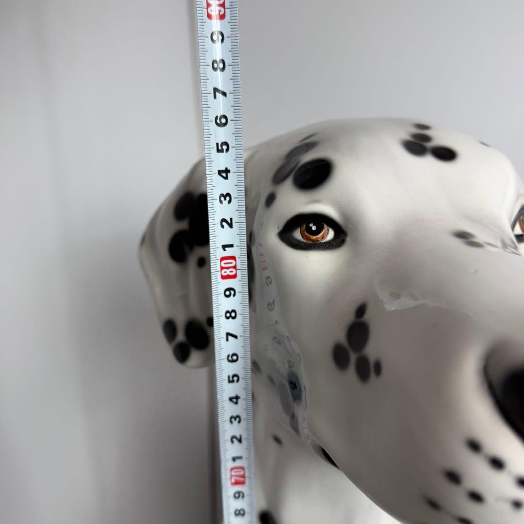 ダルメシアン　特大87cm イタリア製 Demain 陶器製 オブジェ 置物