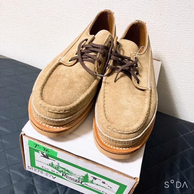 【未使用】ラッセルモカシン ブーツ S1278-27V（プー76）