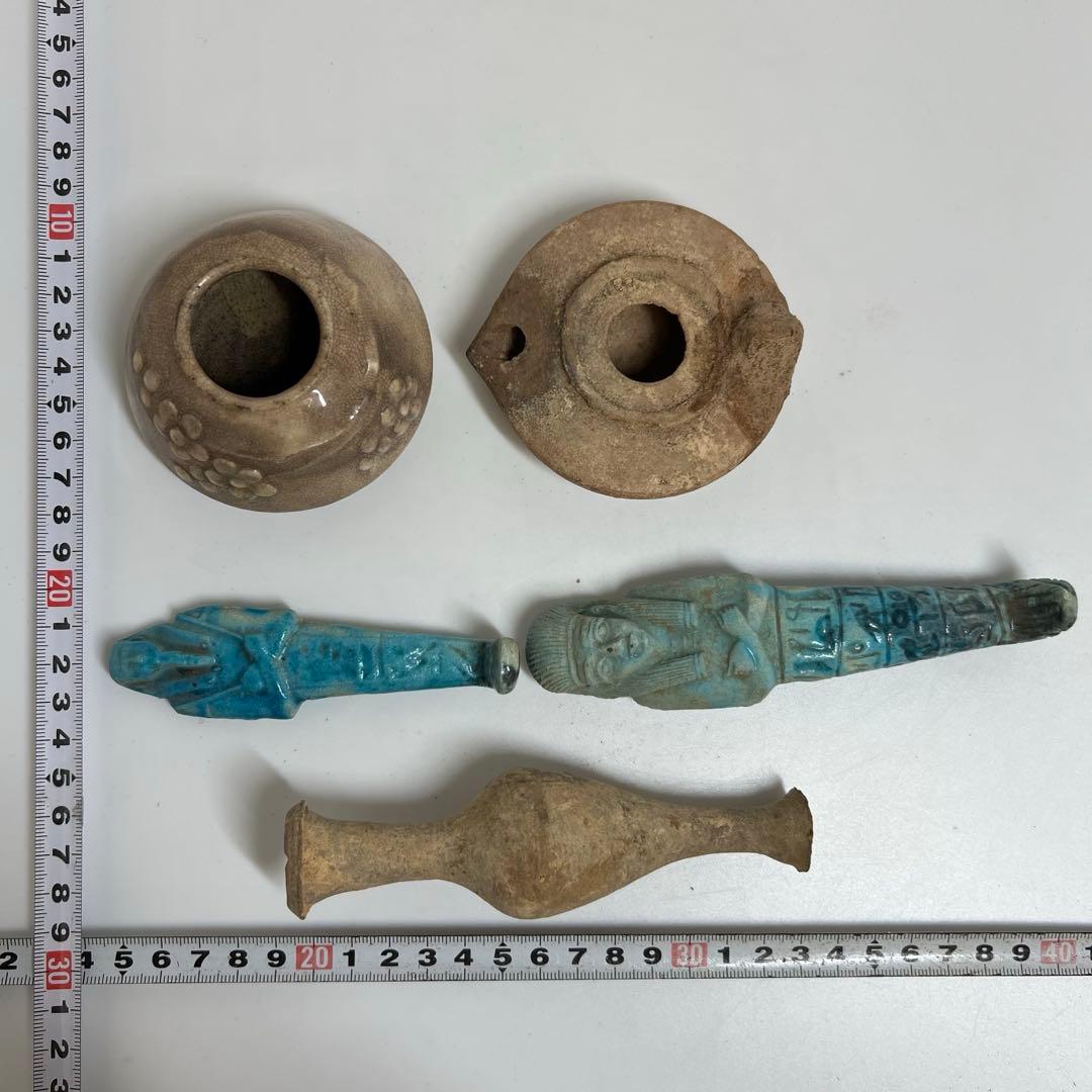 古代　エジプト　紀元前　ウ・シャブティ置物等　333g 東K8-0105①トエチ