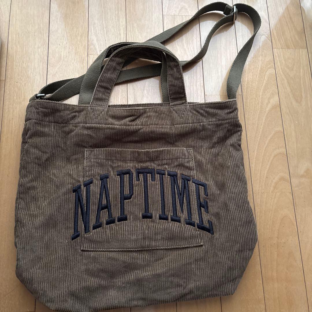Nissy naptime. コーデュロイバッグ　カーキ