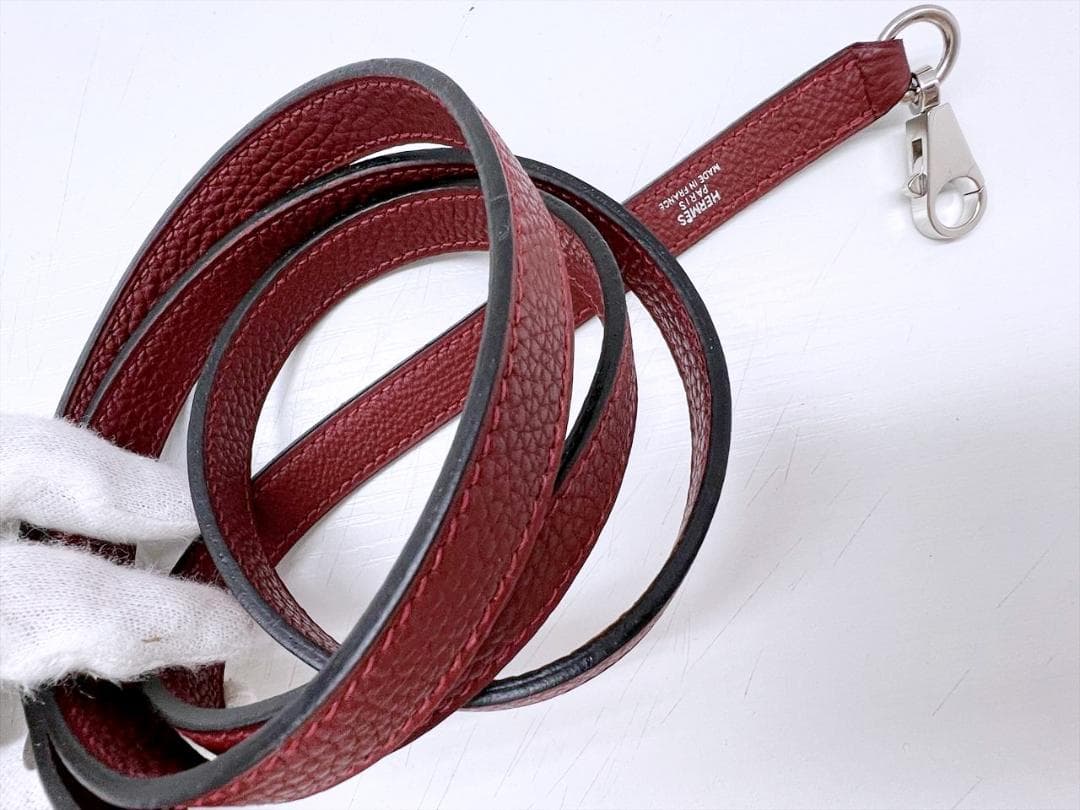 使用感なし　HERMES　エルメス　ケリー　ドッグリード　レザー　ペット　□I