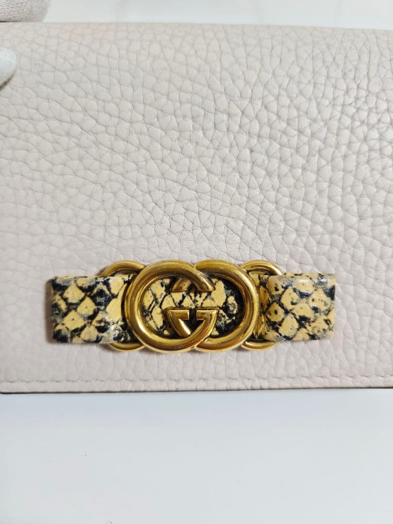 【希少・高級レザー】GUCCIGGマーモント財布
