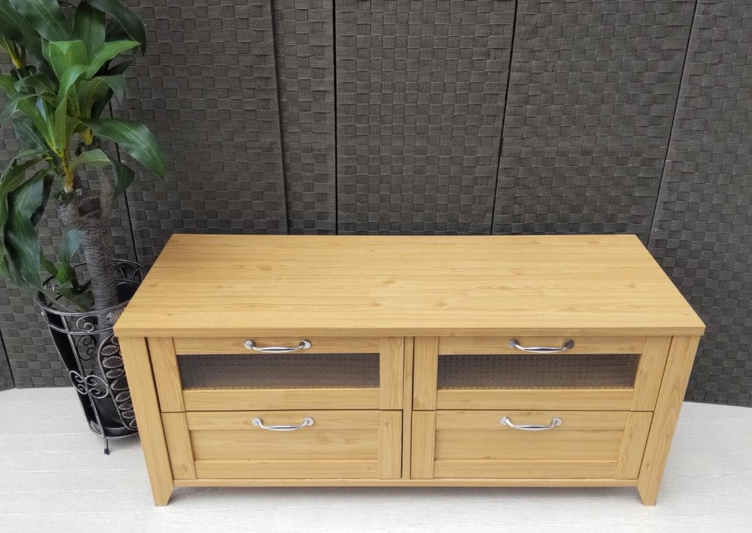 木製　テレビ台　引き出し付き　横約１１６ｃｍ×奥行約４２ｃｍ×高さ約５０ｃｍ